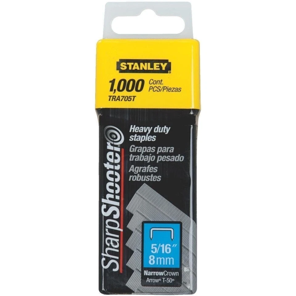 Stanley Hand Tools TRA705T 1 000 Count .31 in. Sharp Shooter Narrow Crown Hea...
