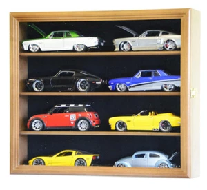 1/24 Scale Diecast Model Car Display Case Rack Holder 8 Cars Nascar Hot Wheels - Picture 1 of 15