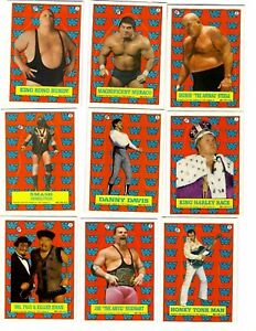 1987 Topps WWF Stickers LOT of (10) NICE