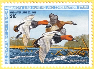 jis36 US STAMP SC# RW54 $10.00 1987 **MINT NH 1484 - Picture 1 of 2