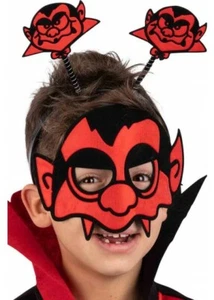 Halloween Child's Mask & Headband Set Halloween Fancy Dress Head Bopper Kids - Picture 1 of 9