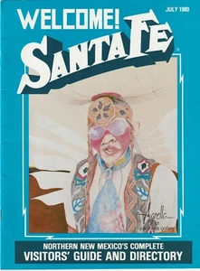 Santa Fe New Mexico Visitors Guide Directory July 1980 Maps Art Transportation - Picture 1 of 3