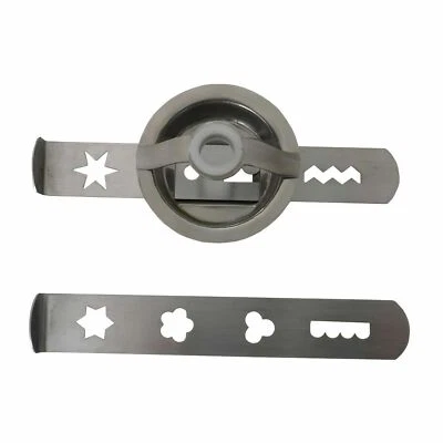 WOLF CUT Spritzgebäckaufsatz mit 2 Inox Schablonen für Fleischwolf BOSCH MUM4 und MUM5