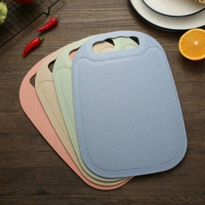 Mini Cutting Block Non Slip Anti Wheat Straw Portable Chopping Board - Image 1 of 4