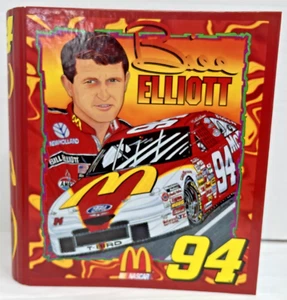 VINTAGE NWOT- 1990s Nascar McDonalds Driver Bill Elliot School 3 Ring Binder - Picture 1 of 10