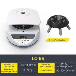 Lab PRP Benchtop Centrifuge Machine,6*15ml Tube,Digital Display,500-5000 r/min - Picture 1 of 9