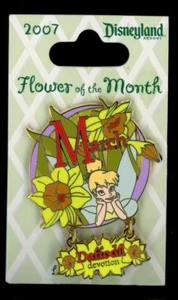 DLR Tinker Bell Flower 2007 March Daffodil Devotion LE Disney Pin 52177 - Picture 1 of 1