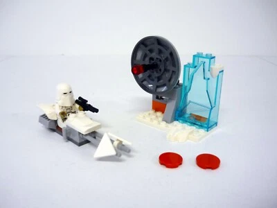 Lego Star Wars Echo Base vs Speeder Conjunto de Construção de Bicicleta #75268 99% Completo - Imagem 1 de 4