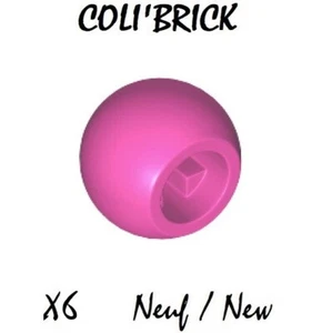 Lego 32474 - 6x Boule / Technic Ball joint - Dark Pink - NEUF - Imagen 1 de 1