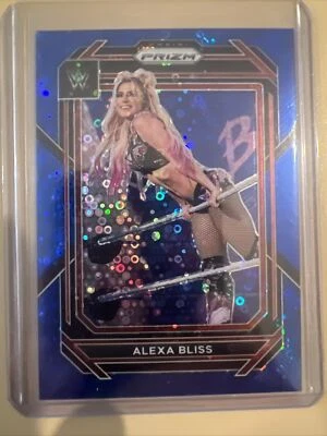 2023 WWE Prizm Undercard Blue Disco Alexa Bliss  RAW /25 - Image 1 of 2