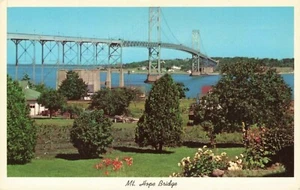 Postcard Mt Hope Bridge Rhode Island AB5 - Picture 1 of 2