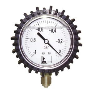 Vacuomètre inox, glycérine Ø63mm, -1/0bar avec protection - DIFF - Imagen 1 de 1
