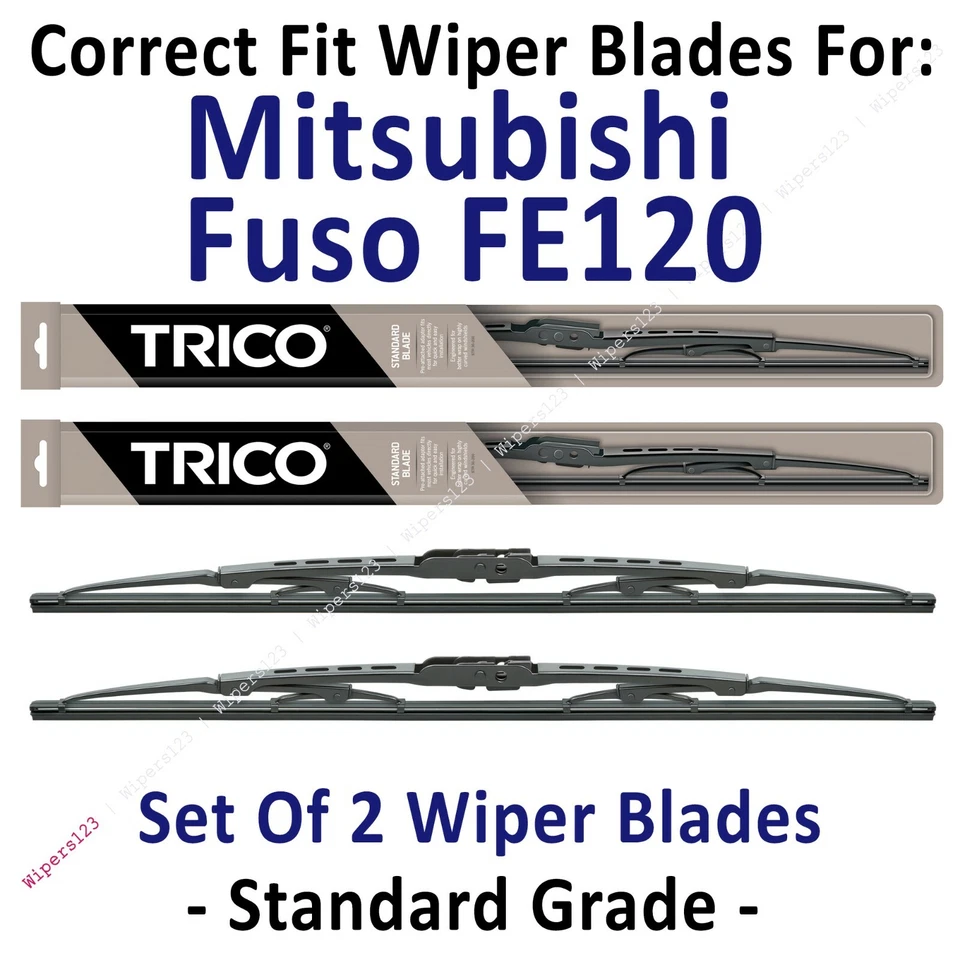 Paquete de 2 escobillas limpiaparabrisas estándar - aptas para Mitsubishi Fuso FE120 2005 - 30210x2 Foto 1 de 1