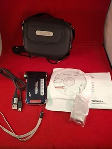 Toshiba Camileo P20 HD Pocket Digital Camera + Charger & SD Card - Picture 1 of 10