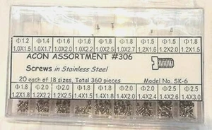 New Assortment of Stainless Steel Watch Case Screws - Picture 1 of 2