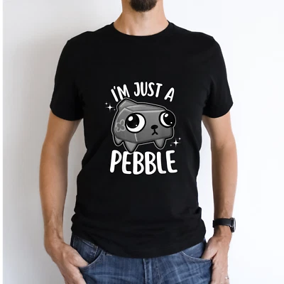 ALEXANDRASHANDMADEGB Dandy's World Pebble Game Black printed Crewneck T-shirt #0079