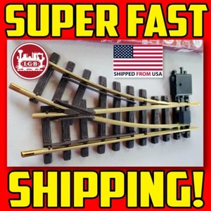 🚂🚆 Excellent condition Vintage L.G.B. 12000 Right Hand Manual Switch G-Scale* - Picture 1 of 3