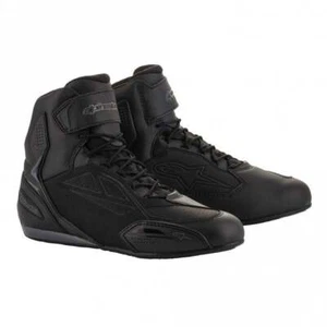 Alpinestars Men's Faster 3 Drystar Waterproof Motorcycle Boots (Black/Cool Gray) - Picture 1 of 7