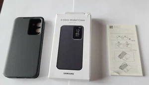 Unbenutzte schwarze Samsung S-View Wallet Case Galaxy S23 EF-ZS911 in Einzelhandelsverpackung - Bild 1 von 12