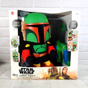 Star Wars Boba Fett Interactive Plush Figure With Voice Changer - New In Box - Picture 1 of 2
