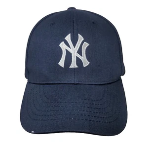 MLB New York Yankees Men's Strapback Hat Blue Embroidered Logo 100% Cotton - Picture 1 of 7