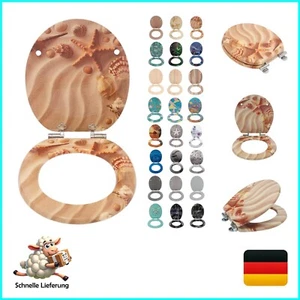 SINOBATH Wc Sitz Mit Absenkautomatik,Hochwertige Toilettendeckel aus Holz, Vi... - Bild 1 von 10