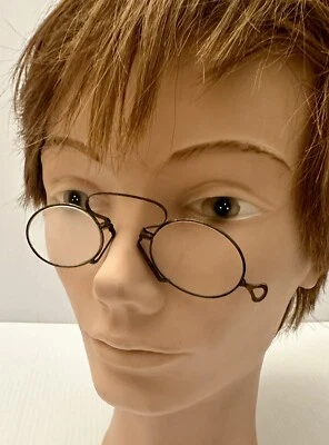 Gafas de pellizco nariz vintage, lentes ovaladas, muy buen estado Foto 1 de 4