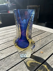 Alessandro Mandruzzato venetian Murano glass vase vintage estate 1960’s 3 - Picture 1 of 8