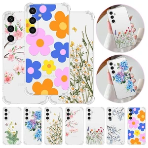 Blumendesign durchsichtige weiche Handyhülle für Samsung Galaxy A36 A17 A26 A06 S25 - Bild 1 von 53