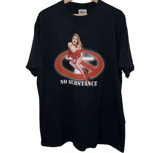 Vintage 90s 1998 Bad Religion ‘No Substance’ T-Shirt, Black, XL - Punk Hardcore - Picture 1 of 7