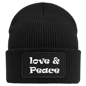 Beanie Love & Peace 70s Geschenkidee Love & Peace 70s Geschenk Präsent Mitbring - Bild 1 von 16
