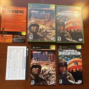 Microsoft Xbox CIB COMPLETE Conflict: Desert Storm 1 + 2 BUNDLE LOT - Picture 1 of 5