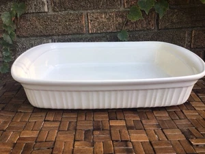 Corning Ware French White Stoneware 9 x 13" Casserole Lasagna Roaster - Picture 1 of 11