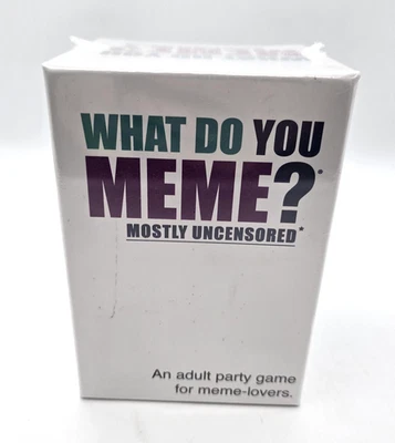What Do You Meme Mostly Uncensored Card Game Adult Party Meme Lovers New Sealed - Image 1 of 2