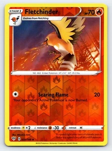 Tarjeta Pokémon Fletchinder 031/189 Holograma Inverso Raro Oscuridad En Llama - Casi Nueva - Imagen 1 de 5