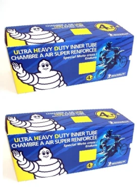 COPPIA CAMERE D'ARIA MICHELIN RINFORZATE 90/90 21 120/90 18 CROSS ENDURO 4 MM - Immagine 1 di 3