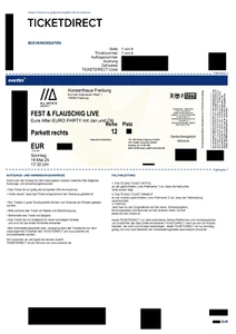 Tickets Fest & Flauschig Live Eure After Euro Party Jan & Olli Freiburg Parkett - Bild 1 von 2