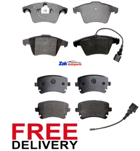 FOR VW TRANSPORTER T6 2.0 TDi FRONT & REAR BRAKE PADS SET WITH SENSORS * NEW * - Picture 1 of 1