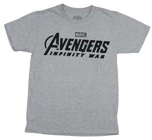 Avengers Adult New T-Shirt- Infinity War Simple Word Logo - Picture 1 of 1