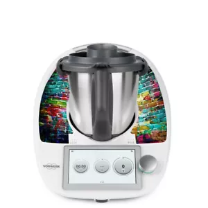 Colour Brick Vinyl Skin Sticker Decal to fit Thermomix TM5 TM6 Aussie Made Wrap - Picture 1 of 3