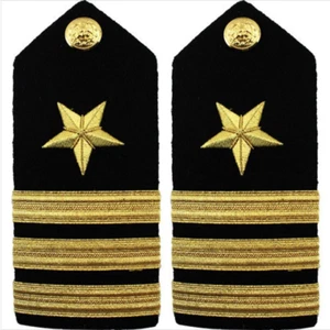 GENUINE U.S. NAVY SHOULDER BOARD: LINE COMMANDER - MALE - Picture 1 of 1