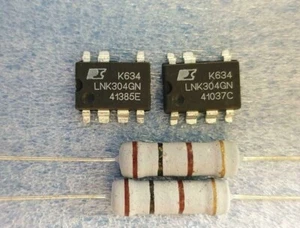 2 x LNK304GN+2 x 100 Ohm Widerstand 3 Watt, AEG, Whirlpool... - Bild 1 von 1