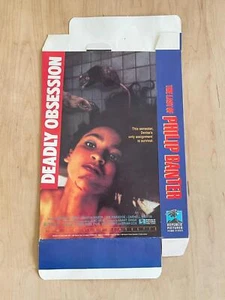 DEADLY OBSESSION & LAST OF PHILIP BANTER 1989 Republic Video Store Display Cult - Picture 1 of 9