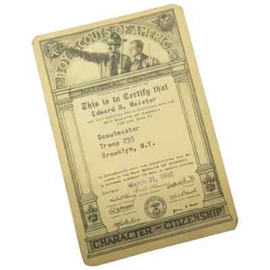 1940 Scoutmaster Card Boy Scouts Of America Troop 255 Brooklyn, NY R234 - Picture 1 of 5