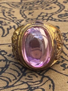 Anillo de piedras preciosas ojo Naga rosa raro talismán encanto de la suerte poderoso amuleto tailandés regalo - Imagen 1 de 7