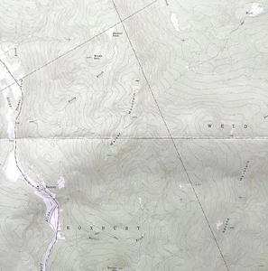 Map Roxbury Maine 1969 Topographic Geo Survey 1:24000 27 x 22" TOPO6 - Picture 1 of 3