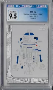 2017 Topps The Last Jedi Series 1 R2D2 Blueprint CGC 9.5 - Picture 1 of 2