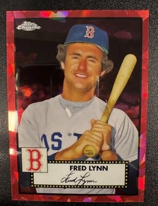 2021 Topps Chrome Platinum Anniversary Fred Lynn Red Atomic /100 Red Sox #548 - Picture 1 of 2