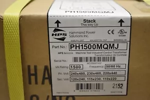 Trasformatore di potenza di controllo, da 480/240 a 120VAC, 1,5kVA, 1PH (Hammond: PH1500MQMJ) - Foto 1 di 3