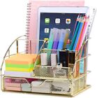 Desk Organizers and Accessories for Women with Drawer, Cute Desk Supplies and St